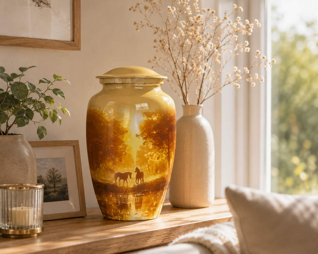 Urn 'Horses'