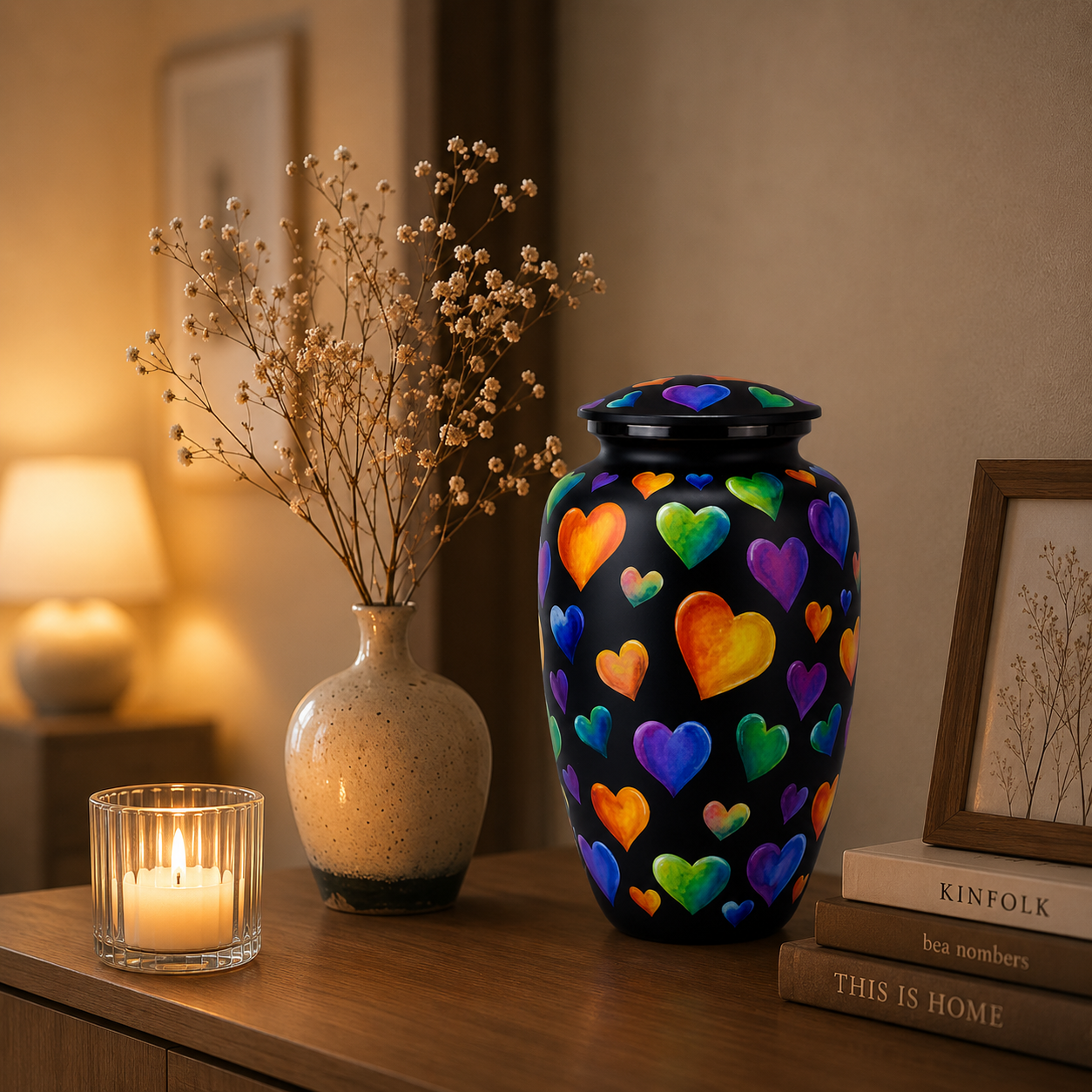 Urn 'Black Hearts'