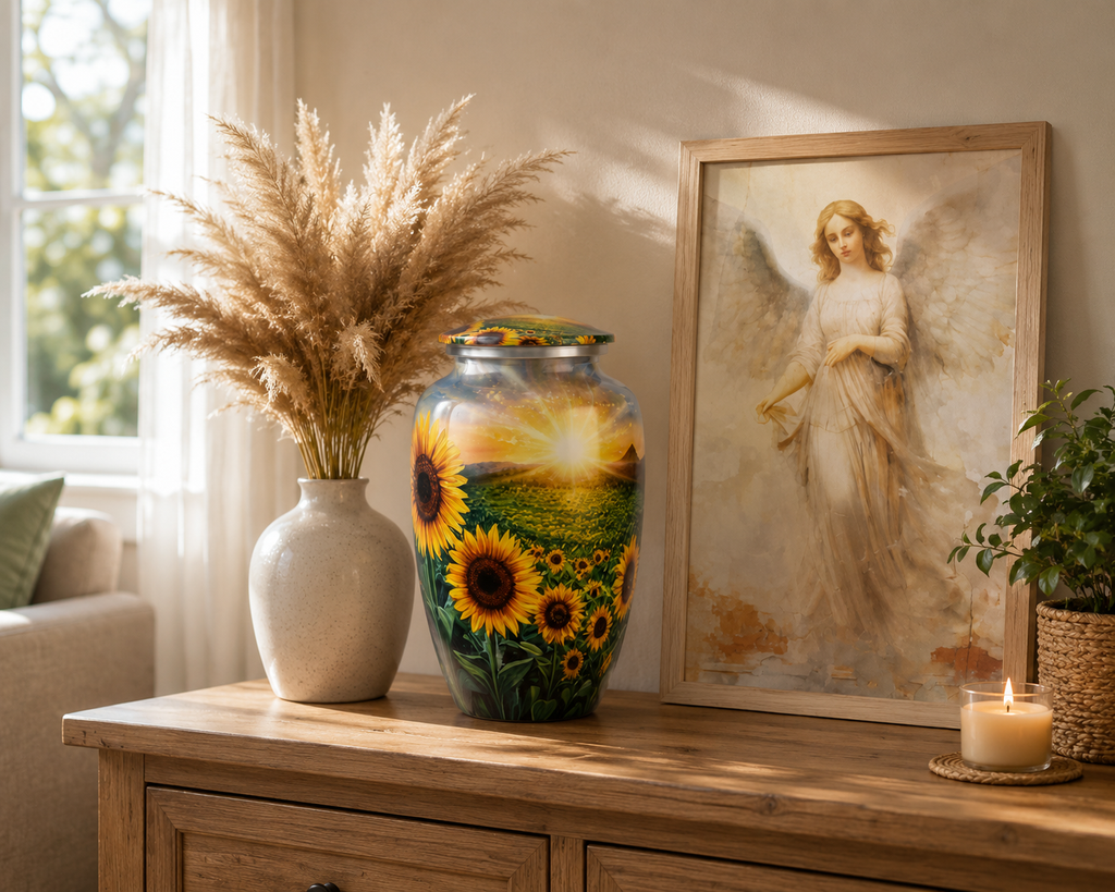 Urne „Sonnenblumen“