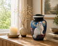 Urn 'White cat'