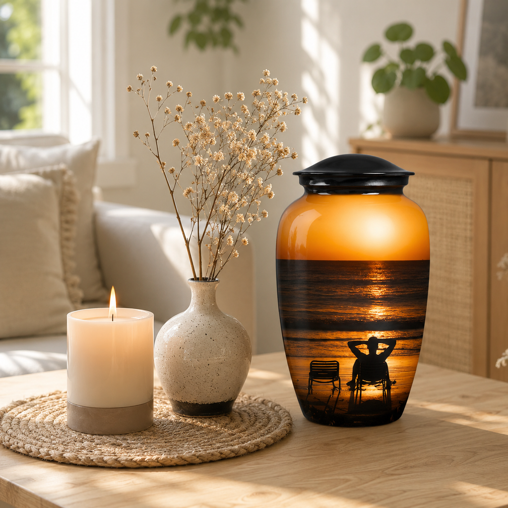 Urn 'Beach sunset'