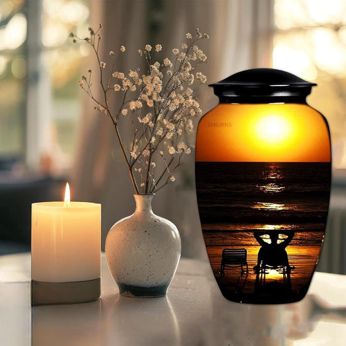Urn 'Beach sunset'
