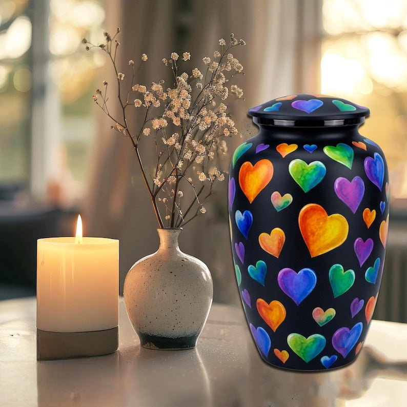 Urn 'Black Hearts'