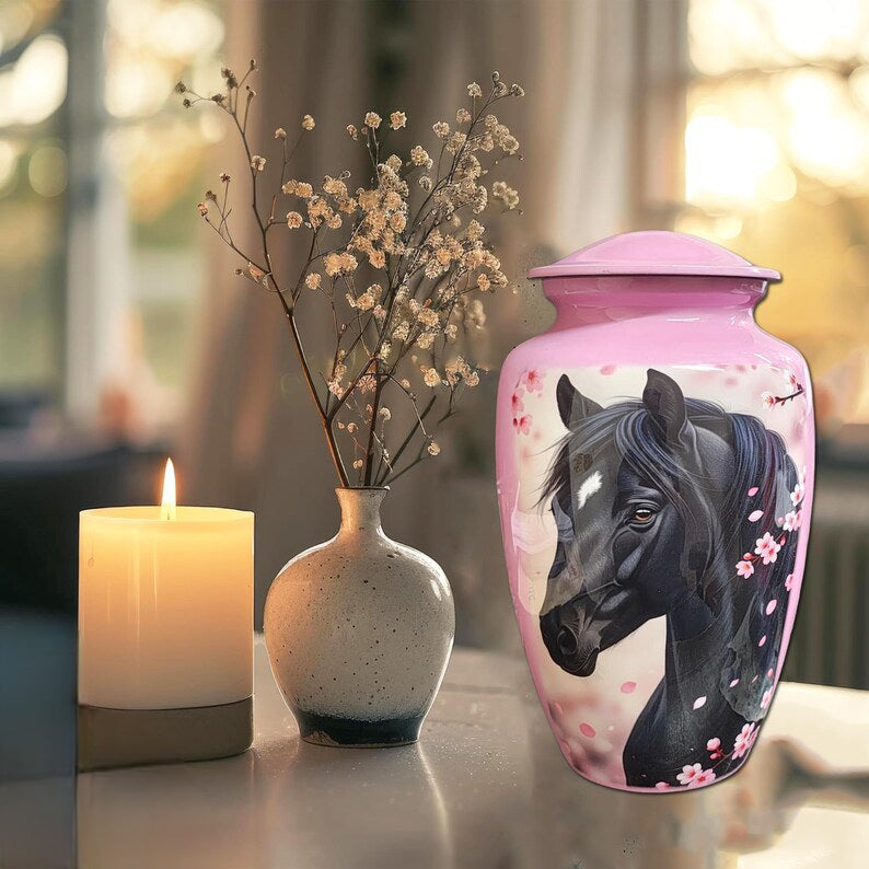 Urn 'Pink Horse'