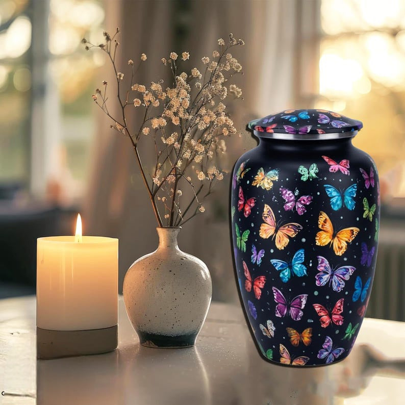 Urn 'Black Butterfly'