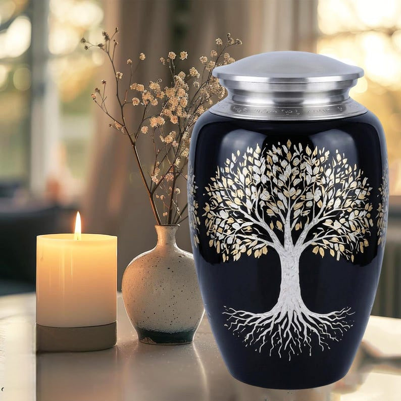 Urn 'Silver Tree'