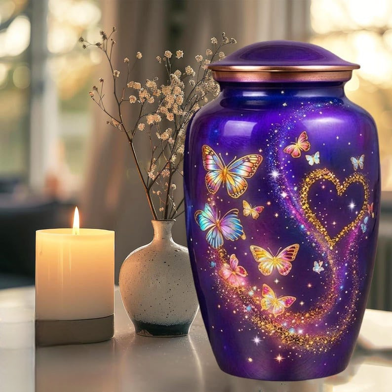 Urn 'The butterfly heart'