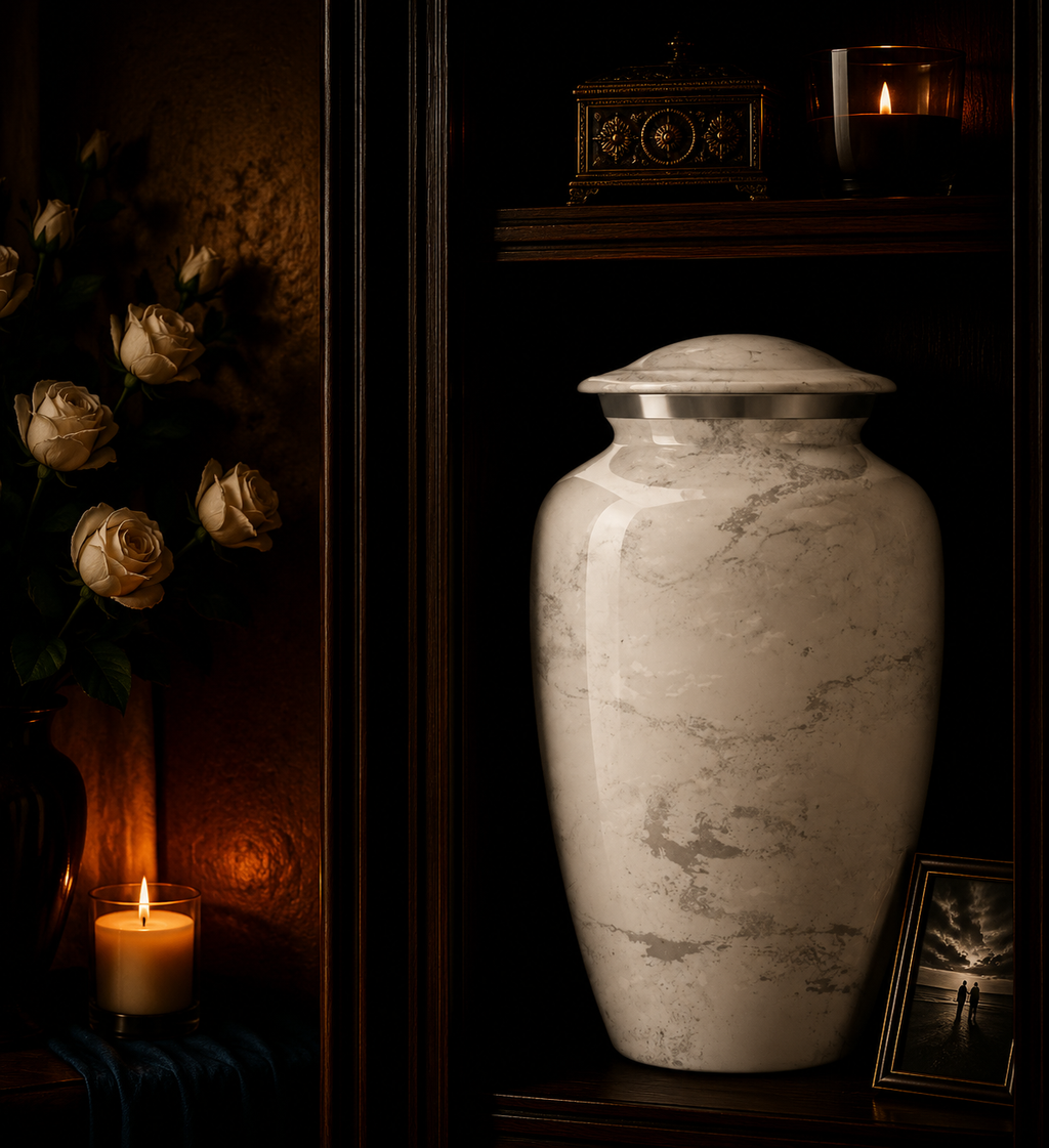 Urne 'White Stone'