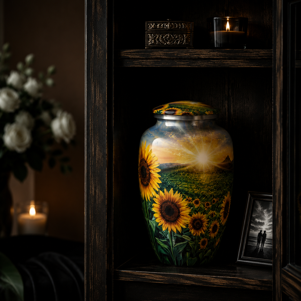 Urne „Sonnenblumen“