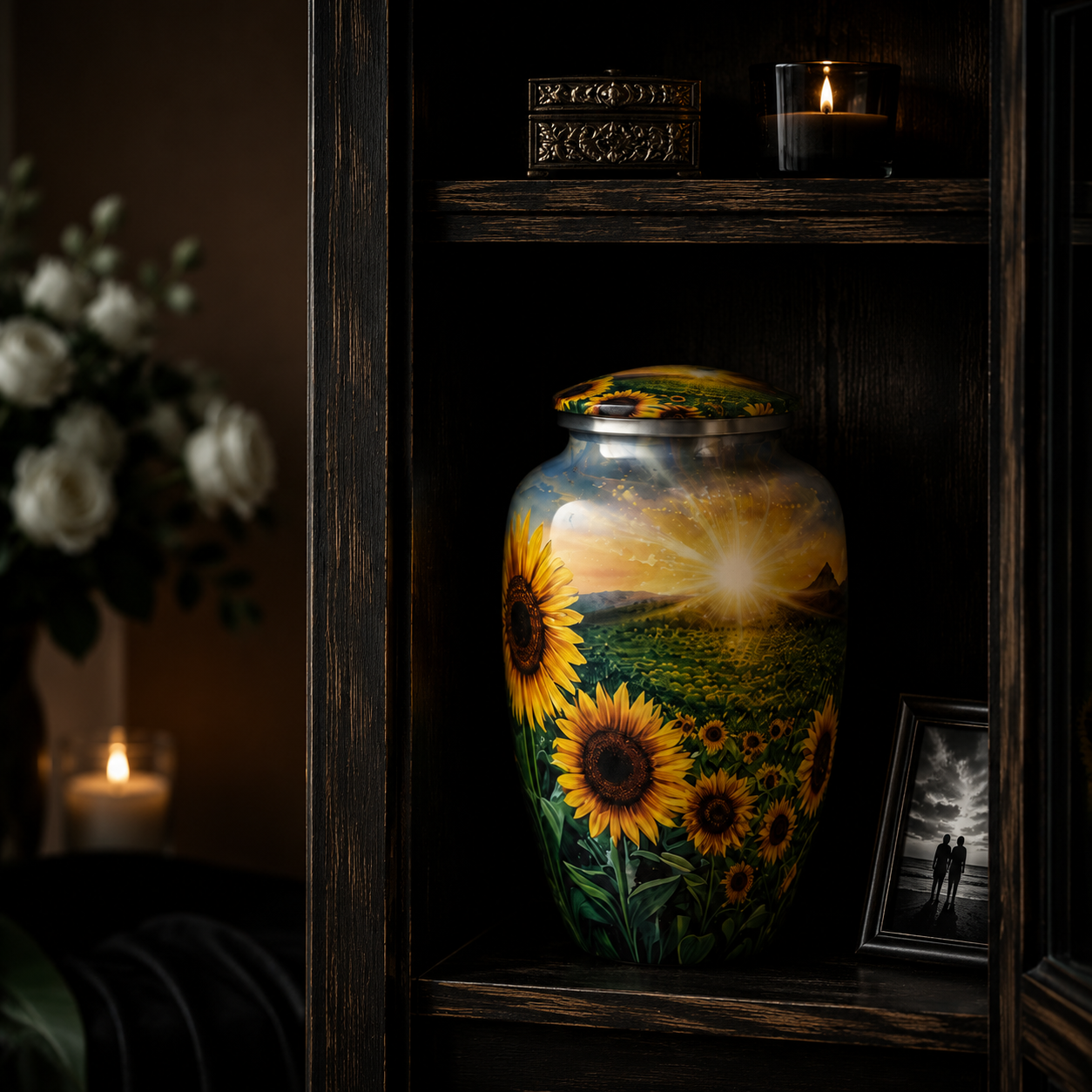 Urne „Sonnenblumen“