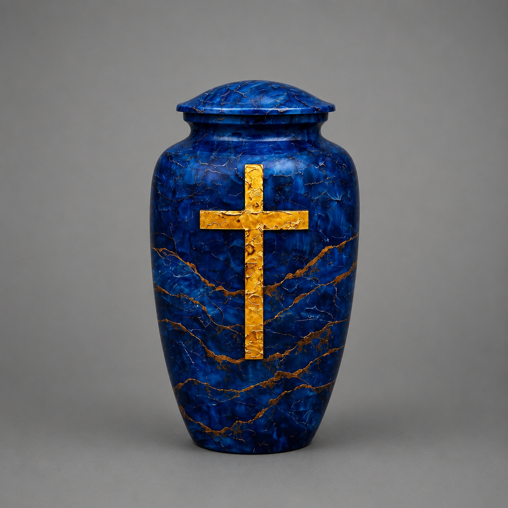Urne 'Blaues Kreuz'