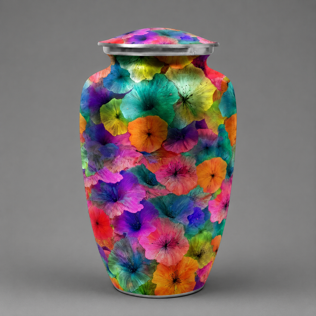 Urne „Bunte Blumen“