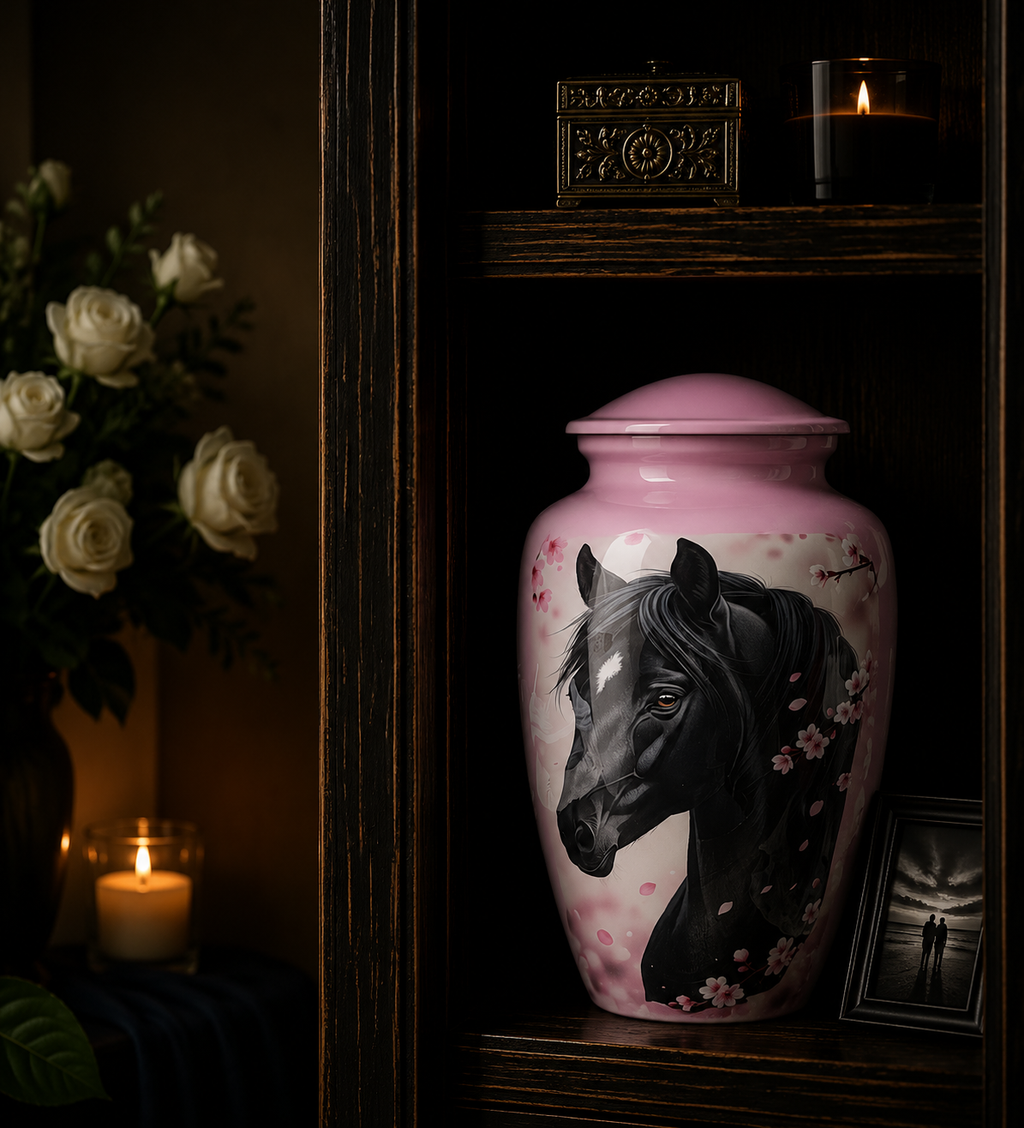 Urne „Rosa Pferd“