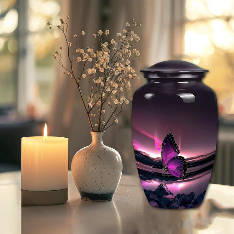 Urn 'Purple butterfly'