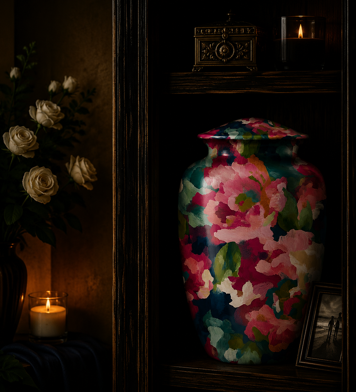 Urne „Bunte Blumen“