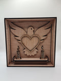 Herdenkingsvitrine - Duif van Liefde